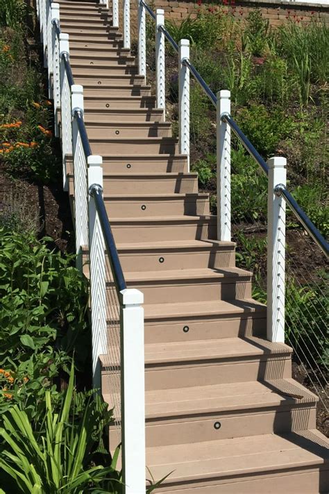 All the systems shown here are from atlantis rail. Cable Railing for Stairs | Stairs, Wood staircase, Cable ...