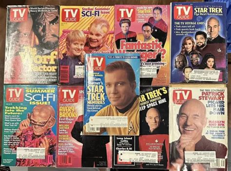 tv guide star trek lot of 9 magazines 1990 s 1993 1994 1995 19 95 picclick