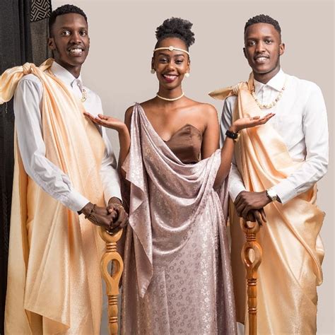 Rwandan Bride Bridesmaids And Groom In Traditional Wear Fashenista