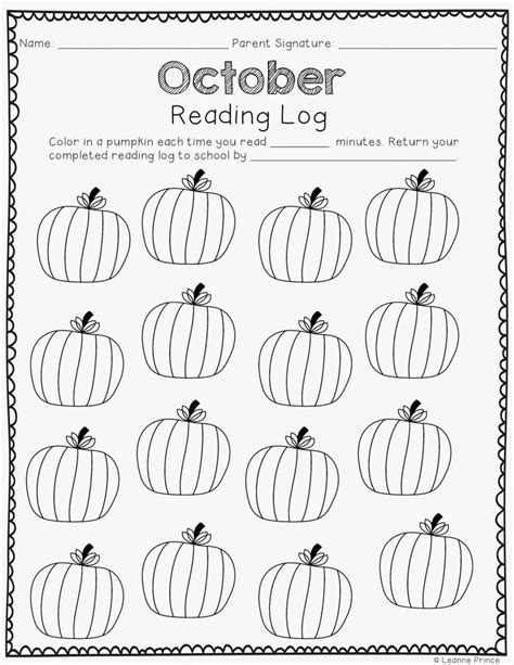 Monthly Reading Logs Monthly Reading Logs Reading Logs First Grade