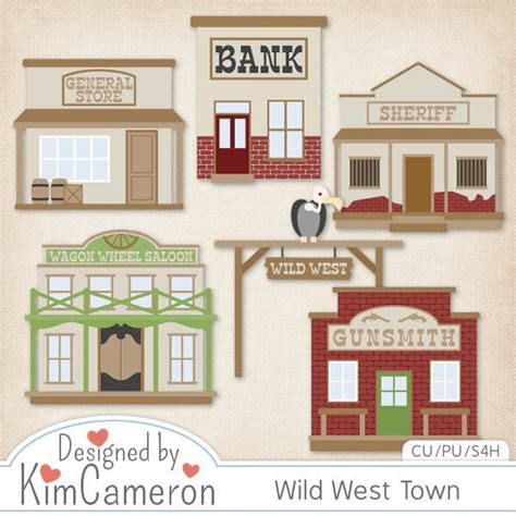 Wild West Town Layered Psd Templates By Kim Cameron Commercial Use