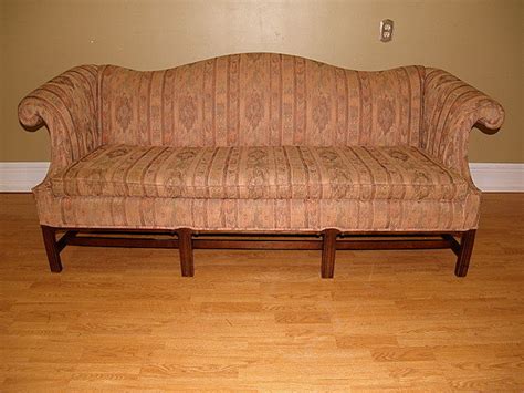 Antique Chippendale Mahogany Camelback Sofa Loveseat Nr 15586143