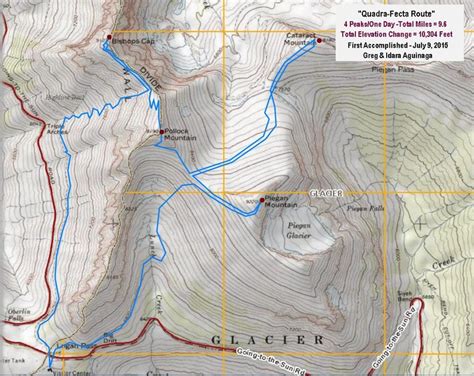 Glacier National Park Topographic Map Kaleb Watson