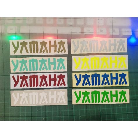 2pcs Sticker Cutting Yamaha Versi Japan Pelbagai Saiz Dan Warna