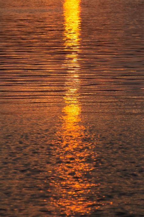 Sunset Water Reflection Royalty Free Stock Photo