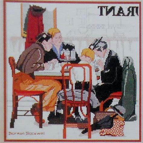 He is most famous for the cover illustrations of everyday life he created for the saturday evening post magazine over nearly five decades. 45 best images about Cross Stitch Norman Rockwell on ...