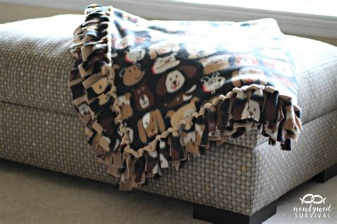 Easy Diy No Sew Fleece Blanket Without The Bulky Knots