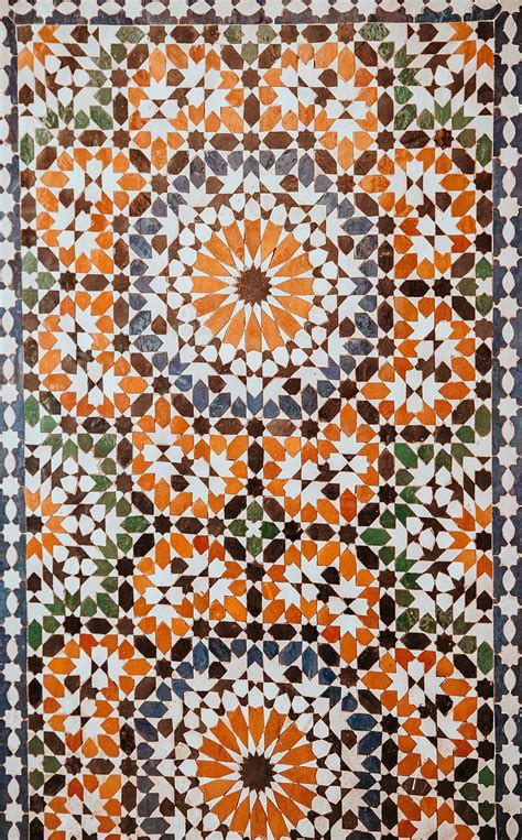 Hd Wallpaper Moroccan Mosaic Tiles White And Multicolored Floral Rug