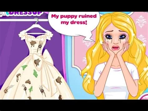 Do you remember paper dolls with sets of clothes to be worn? Barbie Wedding Dress Design - Barbie Games For Girls - YouTube