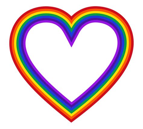 Free Rainbow Heart Transparent Background Download Free Rainbow Heart