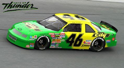 He's waving different colored flags at the drivers as they zoom by in their race cars. 1990 Chevrolet Lumina Nascar -- Days of Thunder- Tom ...