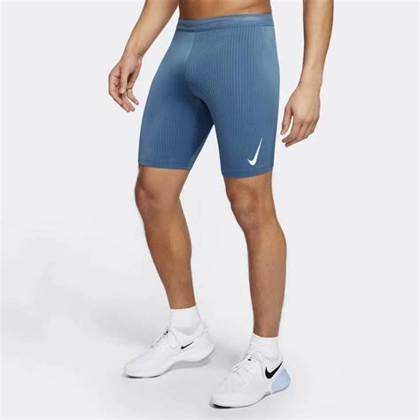Nike Aeroswift Length Running Tights Bike Shorts Thunderstorm Blue