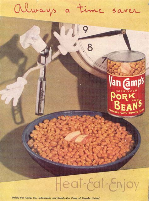 Soak and cook the beans before. gold country girls: Then And Now # 86 Van Camp's Pork and ...