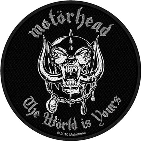 Motorhead The World Is Yours 90mm Round Sew On Cloth Patch Rz EBay