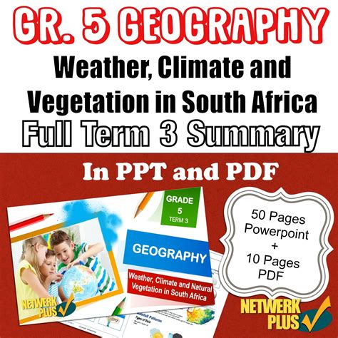 This Pack Contains A Full Summary Of Grade 5 Term 3 Geography Work With