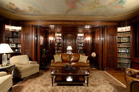 Traditional Library Chicago Il Traditional Home Office Chicago