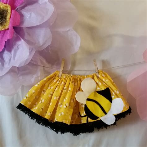 Yellow Bumble Bee Skirt