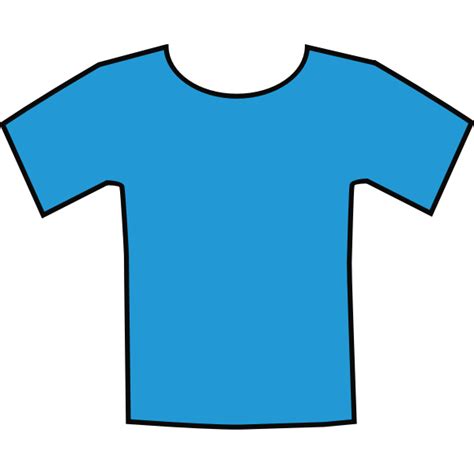 Blue T Shirt Vector Illustration Free Svg