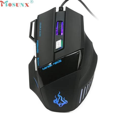 Top Quality New Arrival Colorful 7 Buttons 5500 Dpi Wired Gaming Mouse