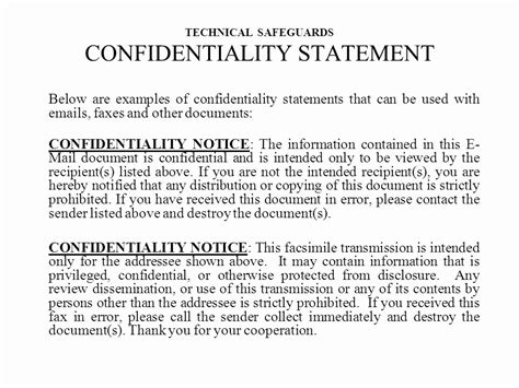 30 Confidentiality Clause For Documents Example Document Template