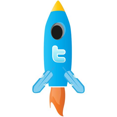 Иконка Твиттер ракета - Png картинки и иконки без фона