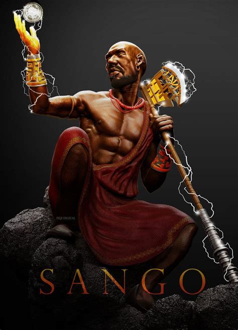 Artstation Sango Deji Onwugbufor African Mythology Black God