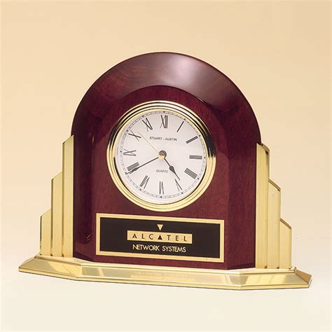 American Walnut Vertical Wall Clock Trophy Factory Plus Framing