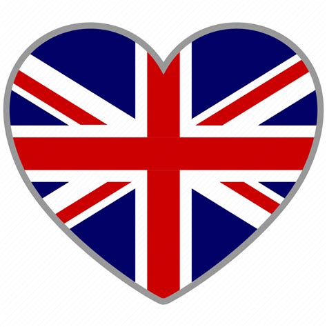 Britain Flag Heart British England Europe Kingdom Love Icon