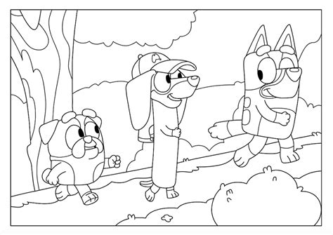 Bluey Friends Colouring Sheets Bluey Official Website