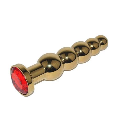 5 Balls Metal Beads Jewelry Plugs Anal Sex Toy Stainless Steel Butt For