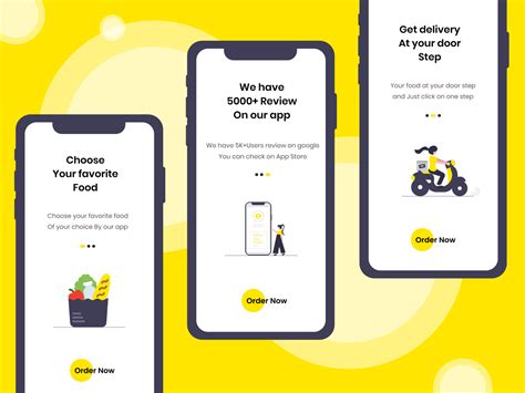 Food Delivery App Onboarding Screens By Idhyha Creatives And Technology