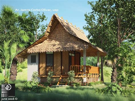 Bahay Kubo Bungalo Exterrior Cottage Style House Plans Small House