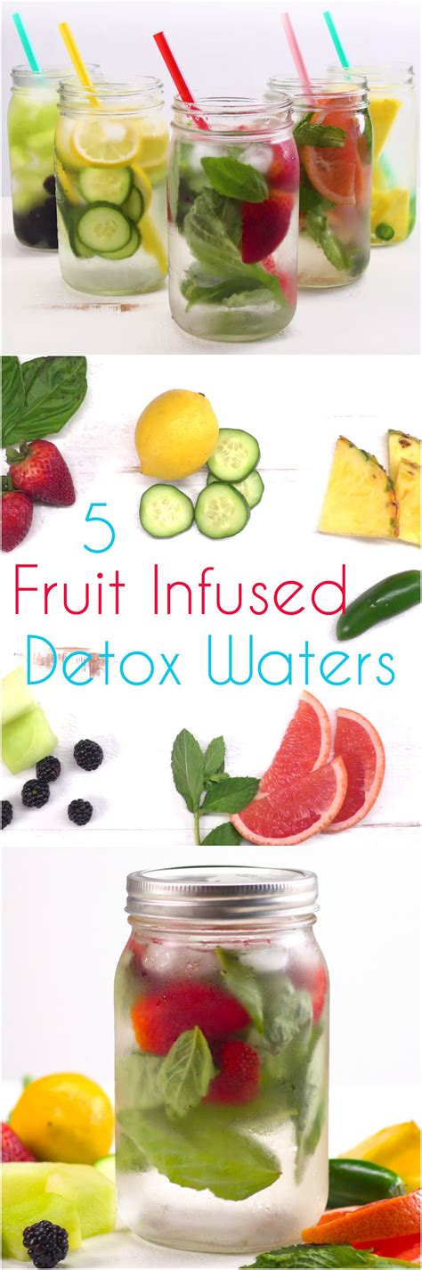 Fruit Infused Detox Water Recipe 5 Ways Recipe Healthy Drinks