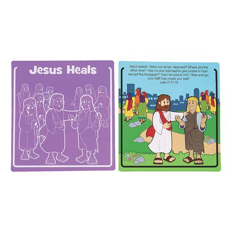 Jesus Heals Leprosy Scratch N Reveal Activities Craft Supplies 12