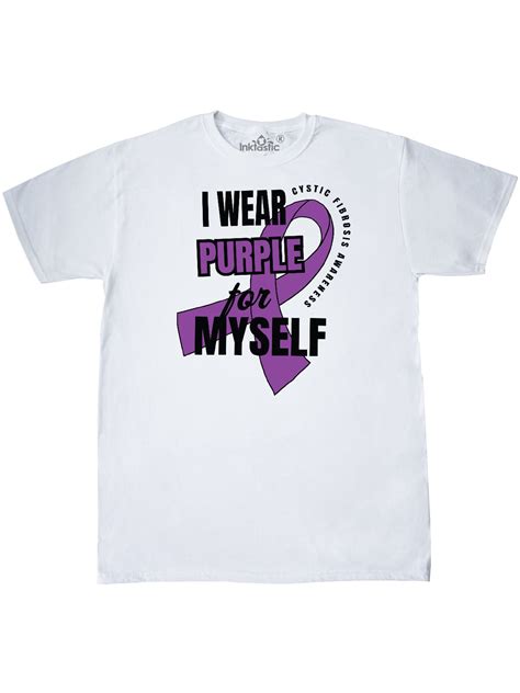 Inktastic I Wear Purple For Myself Cystic Fibrosis Awareness T Shirt