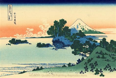Katsushika Hokusai Shichiri Beach In Sagami Province Painting