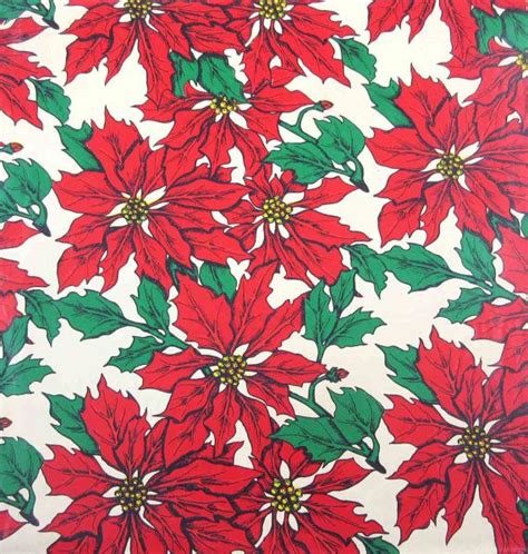 Vintage Red And Green Christmas Wrapping Paper Or T Wrap With