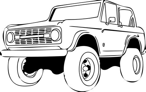 1968 Ford Bronco Classic Bronco Digital Design Svg Dxf Png Etsy