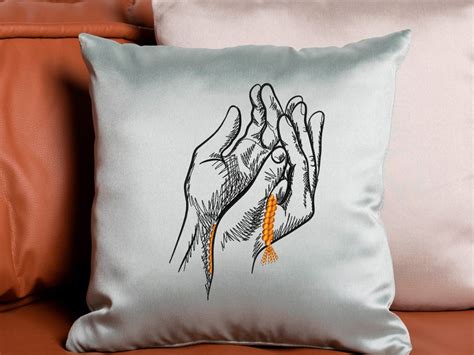 Praying Hands Machine Embroidery Design 5 Size Instant Etsy