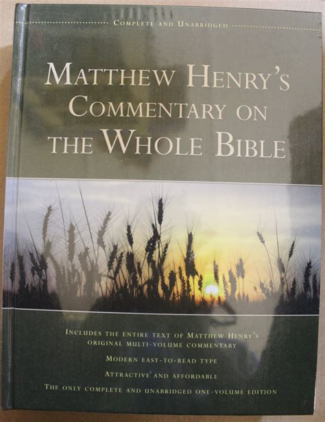 Matthew Henrys Commentary Of The Whole Bible Bible Society Of Ghana