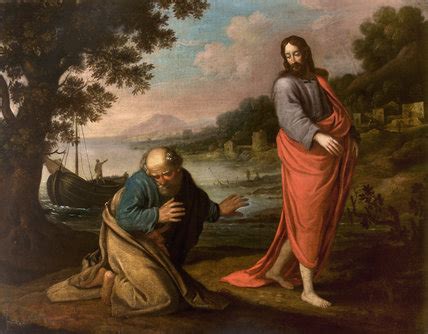 Peter, on the other hand, was trying to save jesus. The Rebuking or Calling of Saint Peter, Kingston Lacy ...