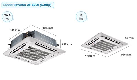 Alaska Ceiling Mounted Air Conditioning Af 50ci Inverter 50hp