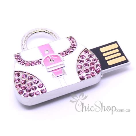 Pink Colour Handbag Shaped Pretty Cute Designer Usb Flash Drive 4gb