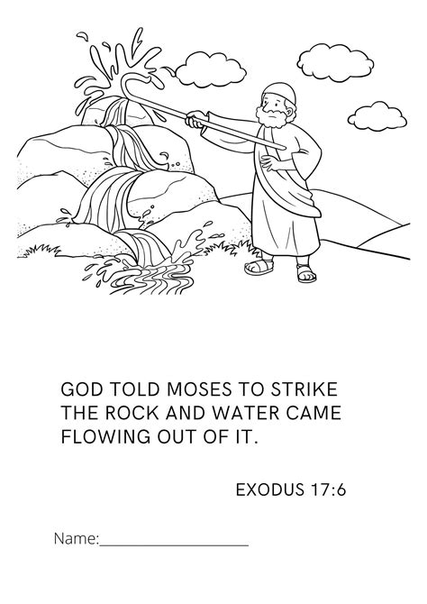 8 Printable Bible Coloring Pages Moses Coloring Pages Cottontail