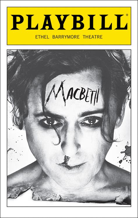 Macbeth Broadway Ethel Barrymore Theatre Playbill