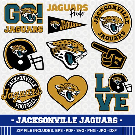Jacksonville Jaguars Svg File Vector Design In Svg Eps Dxf And