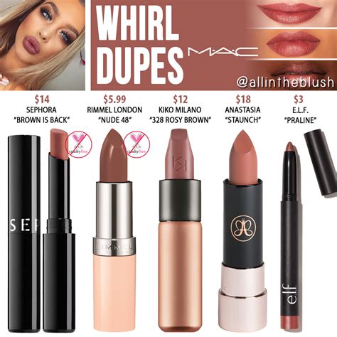 Mac Whirl Lipstick Dupes All In The Blush