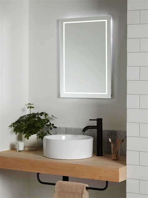 John Lewis And Partners Frame Wall Mounted Illumintaed Bathroom Mirror Medium At John Lewis