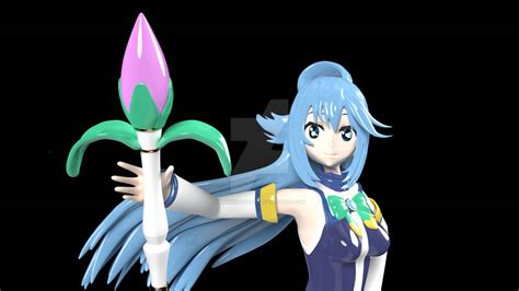 Aqua Konosuba Rendering Ready For 3d Print By Mandrake40ks On