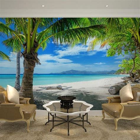 60 Best Ideas Of Tropical Wall Mural For Summer Beach Wall Murals